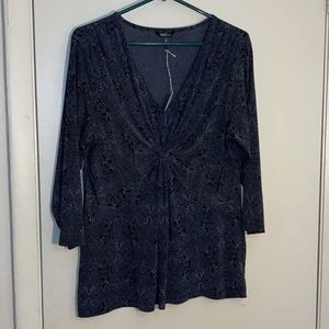 Daisy Fuentes 3/4 sleeve blouse